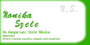 monika szele business card